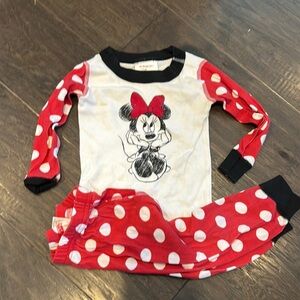 Hanna Anderson Disney Minnie Mouse Red and White Polka Dot Kids Pajamas